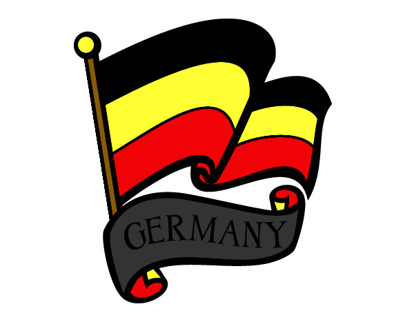 Dibujo Bandera de Alemania pintado por villon