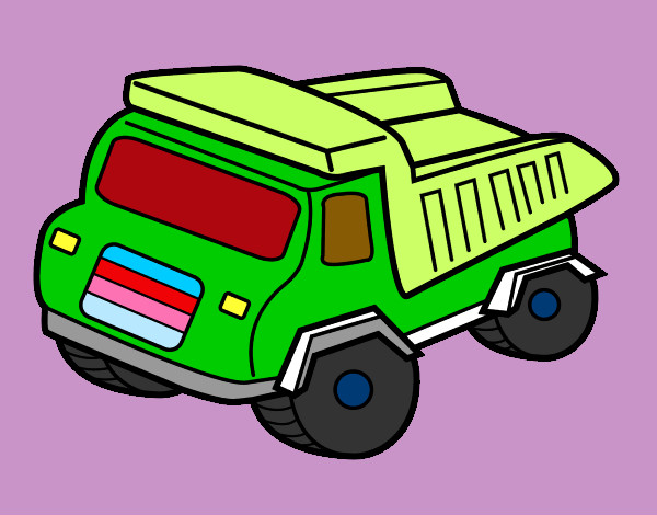 Dibujo Camión volquete pintado por MYKENT