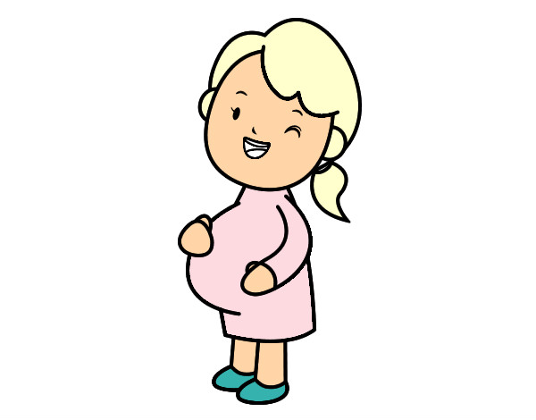 Dibujo Chica embarazada pintado por Tierka