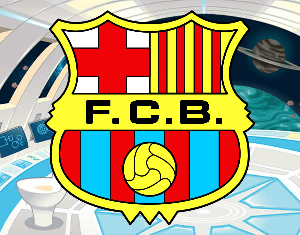 Dibujo Escudo del F.C. Barcelona pintado por miguel19