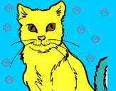 Dibujo Gato 2 pintado por mithali