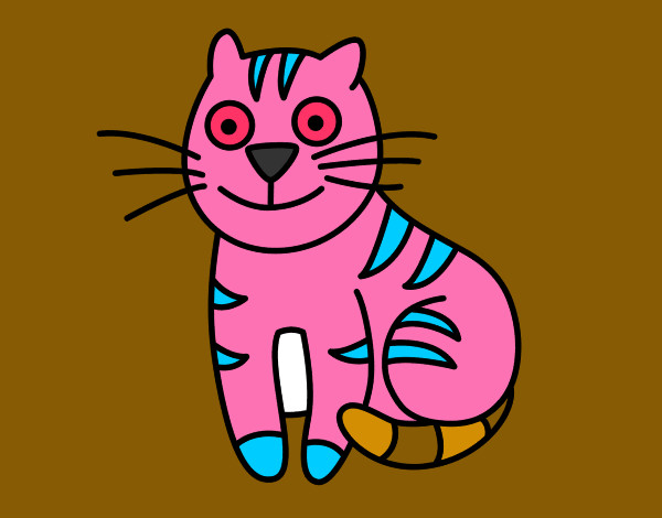 Dibujo Gato simpático pintado por Megara24
