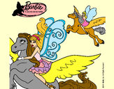 Dibujo Hadas con sus caballos mágicos pintado por DAYBENI
