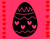 Dibujo Huevo con corazones pintado por LAPROGAMER