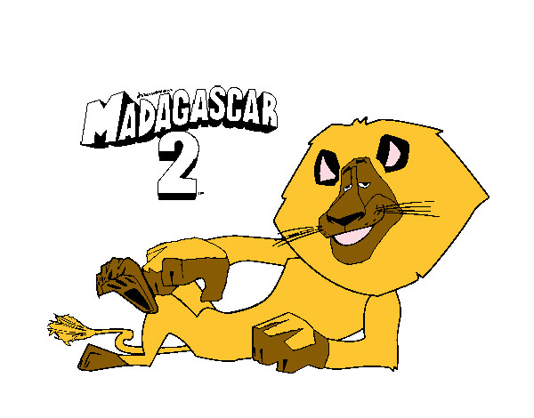 Dibujo Madagascar 2 Alex 3 pintado por AXELKOLESN