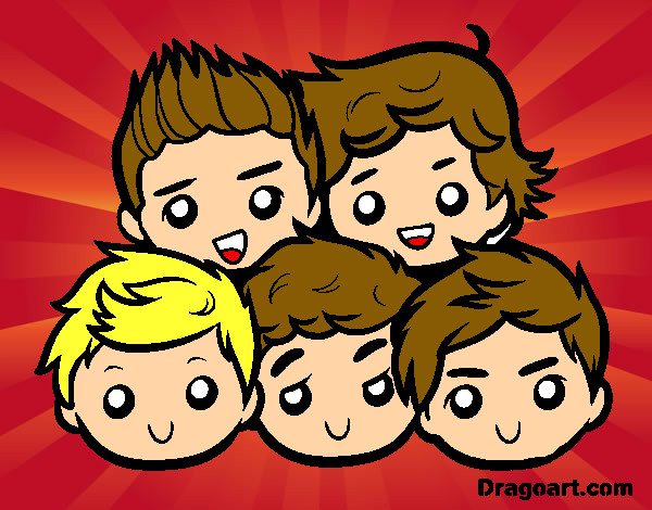 Dibujo One Direction 2 pintado por floshy