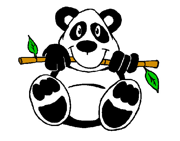 Dibujo Oso panda pintado por MONYK1