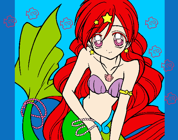Dibujo Sirena 3 pintado por stephanie9