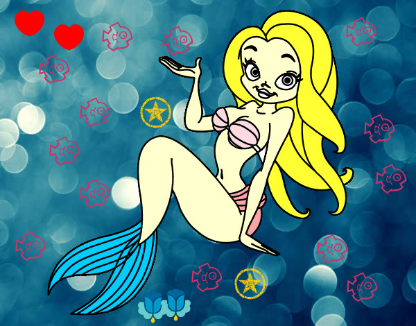 Dibujo Sirena sexy pintado por lola14