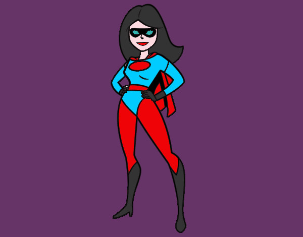 Dibujo Superheroina pintado por MYKENT