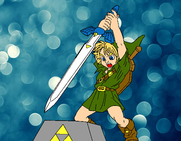 Dibujo Zelda pintado por ZethGamer