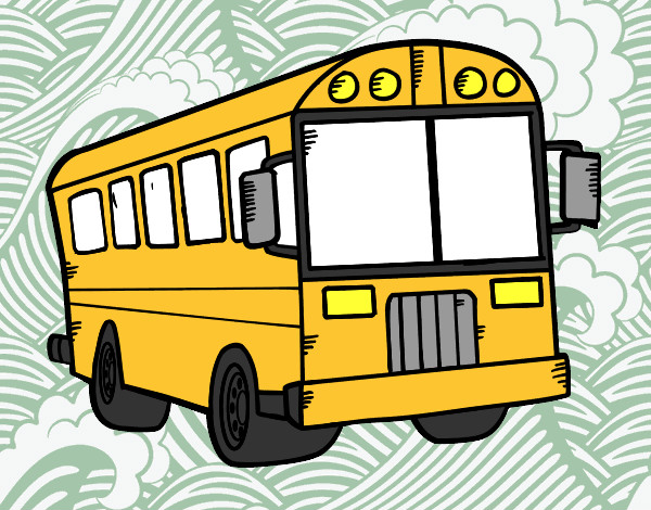 Dibujo Autobús del colegio pintado por charles1