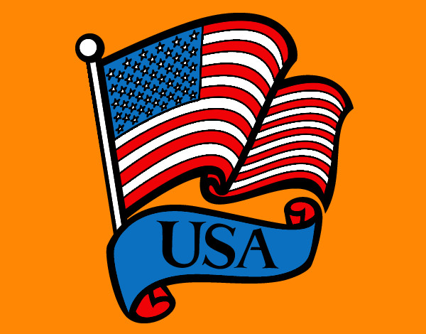 Dibujo Bandera de los Estados Unidos pintado por Anais1D