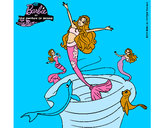 Dibujo Barbie sirena contenta pintado por SamuelBart