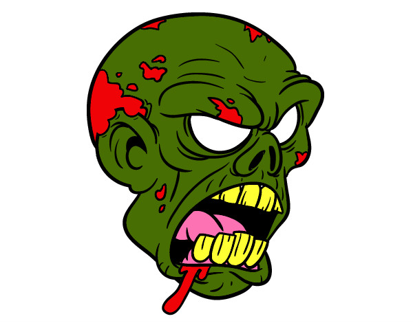 Dibujo Cabeza de zombi pintado por Jeremygogo