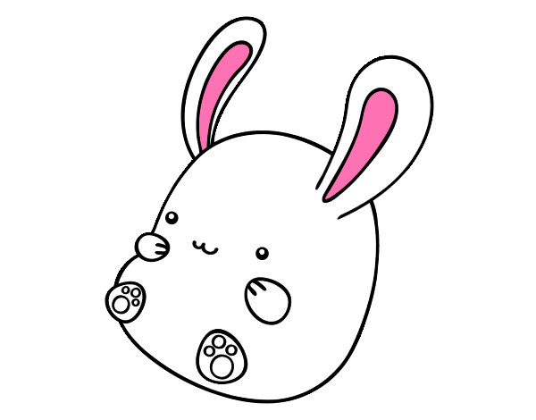 Dibujo Conejo bebé pintado por everly 