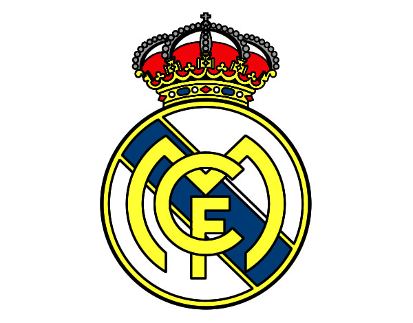 Dibujo Escudo del Real Madrid C.F. pintado por JuanHdeZ
