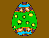 Dibujo Huevo con estrellas pintado por hernanbiaz