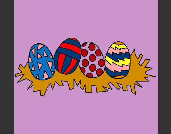 Dibujo Huevos de pascua III pintado por marisolram