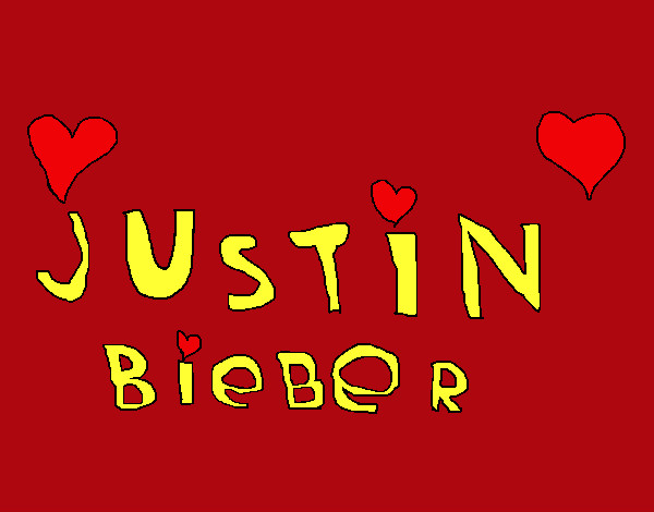 Justin Bieber entre corazones