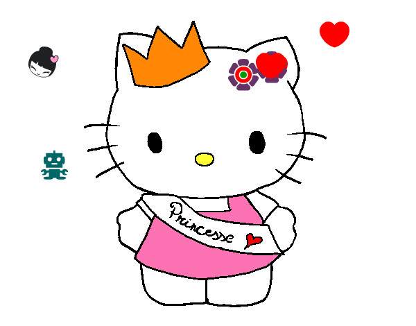 Dibujo Kitty princesa pintado por KiaraJW