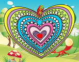 Dibujo Mandala corazón pintado por SamuelBart