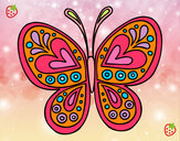 Dibujo Mandala mariposa pintado por Mara2002