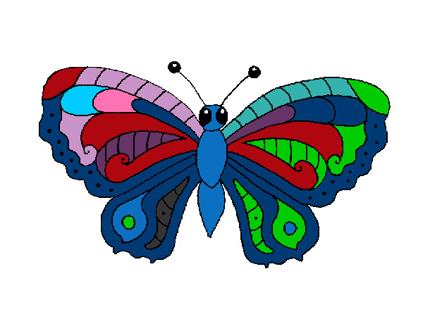 Dibujo Mariposa 3a pintado por SAMUEL14