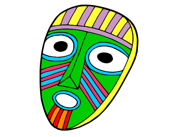 Dibujo Máscara sorprendida pintado por pop_video