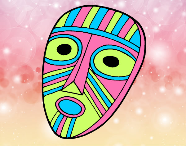 Dibujo Máscara sorprendida pintado por esther11