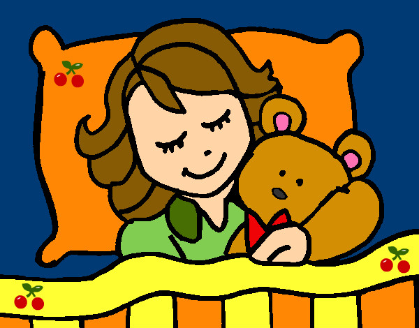 Dibujo Niña durmiendo pintado por Helga