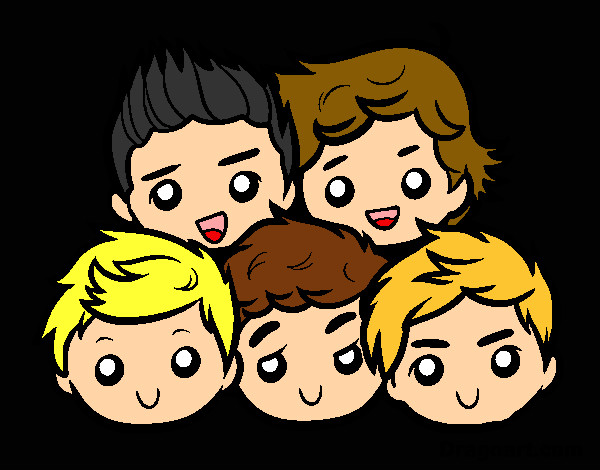 Dibujo One Direction 2 pintado por Jazec