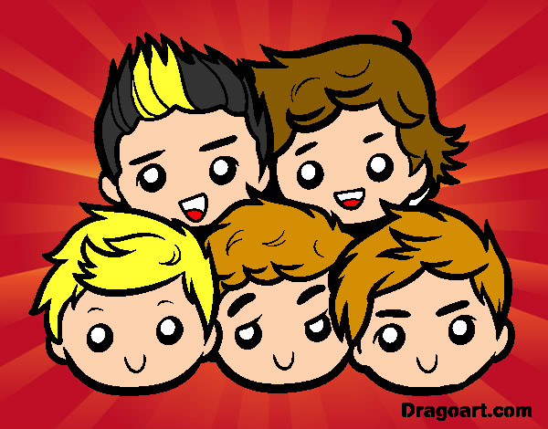 Dibujo One Direction 2 pintado por Neli1DLoui