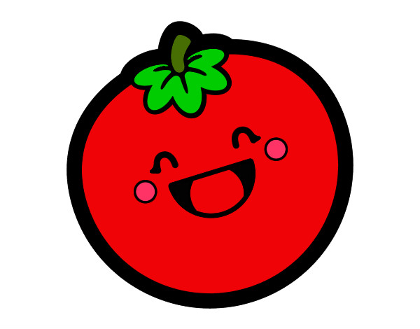 Dibujo Tomate sonriente pintado por Andyypao
