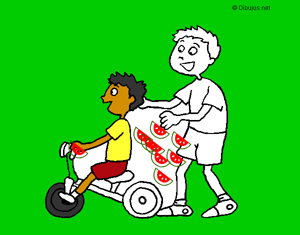 Dibujo Triciclo pintado por Shocolatit