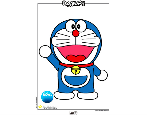 Dibujo Doraemon pintado por ximoboy
