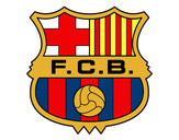 Dibujo Escudo del F.C. Barcelona pintado por ximoboy