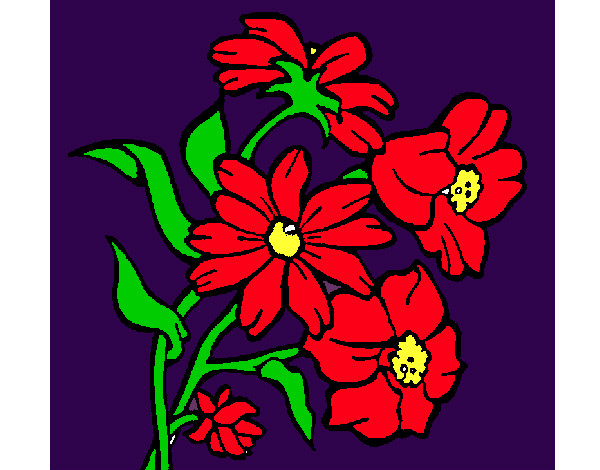 Dibujo Flores pintado por chiguiline