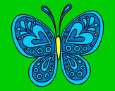 Dibujo Mandala mariposa pintado por anabelen1