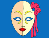Dibujo Máscara italiana pintado por poppy2