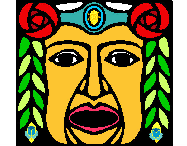 Dibujo Máscara Maya pintado por shana-123