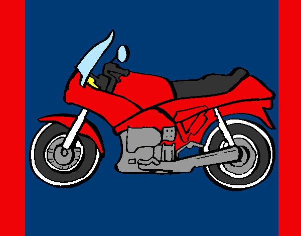 Dibujo Motocicleta pintado por luisrobert