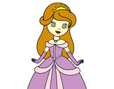 Dibujo Princesa bella pintado por allyna