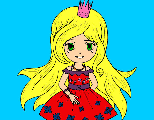 Dibujo Princesa primavera pintado por kittylove