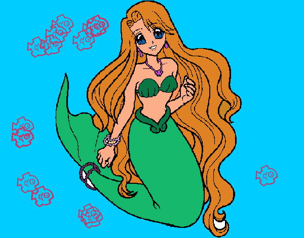 Dibujo Sirenita pintado por nadiaxz