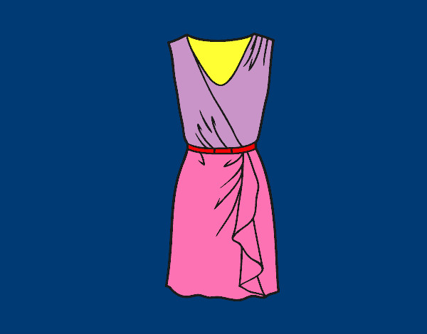 Dibujo Vestido sencillo pintado por amirasabah