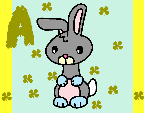Dibujo Art el conejo pintado por Melisa