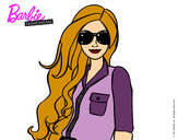 Dibujo Barbie con gafas de sol pintado por Sofia09