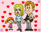 Dibujo Familia feliz pintado por roxie0711