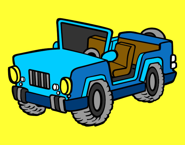 Dibujo Jeep pintado por facumino